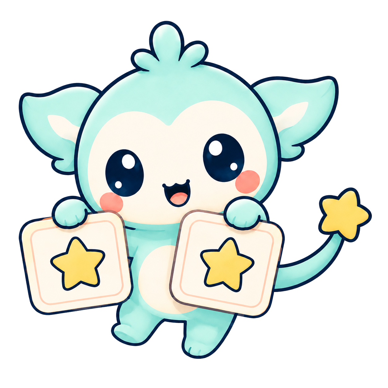 Cubmee matching two star cards in a gentle memory game